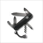 Victorinox spartan onyx black - couteau suisse de poche 91 mm - 12 fonctions