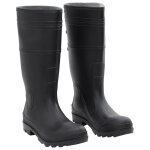 Vidaxl bottes de pluie noir taille 41 pvc