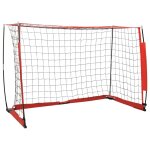 Vidaxl but de football 184x91x124, 5 cm acier