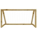 Vidaxl but de football avec filet 160x80x100 cm bois de pin imprégné Vidaxl but de football avec filet 160x80x100 cm bois de pin imprégné