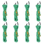 Vidaxl cordes de haubanage avec cl�s r�fl�chissantes 8 pcs 4 m 4 mm