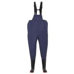 Vidaxl cuissard avec bottes polyester enduit de pvc dimensions 41 bleu