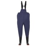Vidaxl cuissard avec bottes polyester enduit de pvc dimensions 44 bleu