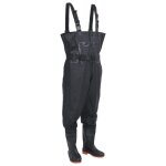 Vidaxl cuissardes avec bottes et ceinture noir taille 38