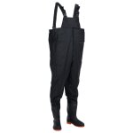 Vidaxl cuissardes avec bottes noir taille 38