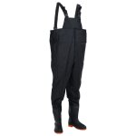 Vidaxl cuissardes avec bottes noir taille 46