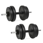 Vidaxl ensemble d'haltres 14 pcs 20 kg