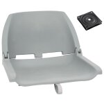 Vidaxl ensemble de si�ges de bateau pliables lot de 2 gris