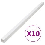 Vidaxl goulotte de c�ble 150x50 mm 10 m pvc