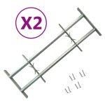 Vidaxl grilles r�glables de s�curit� de fen�tres 2 pcs 1000 - 1500 mm