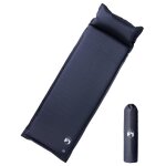 Vidaxl matelas de camping autogonflant avec oreiller 1 personne gris