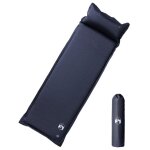Vidaxl matelas de camping autogonflant avec oreiller 1 personne gris
