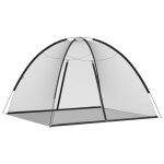Vidaxl moustiquaire mongole avec portes 220 maille noir 200x180x135 cm