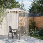 Vidaxl moustiquaire pour parasol 220 maille blanc ?300x230 cm