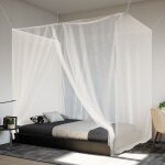 Vidaxl moustiquaire suspendue 156 maille blanc 220x180x180 cm