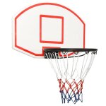 Vidaxl panneau de basket - ball blanc 71x45x2 cm polythylne