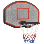 Vidaxl panneau de basket - ball noir 71x45x2 cm polythylne