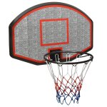 Vidaxl panneau de basket - ball noir 90x60x2 cm polythylne