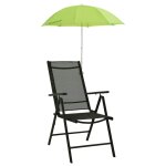 Vidaxl parasols de chaise de camping 2 pcs vert 105 cm