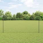 Vidaxl poteaux de cl�ture 22 pi�ces u - channel gris 160 cm acier, vidaxl cl�ture hexagonale gris 1, ...