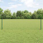 Vidaxl poteaux de cl�ture 44 pcs u - channel vert 100 cm acier