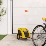 Vidaxl remorque de vélo pour animaux de compagnie jaune Vidaxl remorque de vélo pour animaux de compagnie jaune