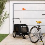 Vidaxl remorque de vélo pour animaux de compagnie noir Vidaxl remorque de vélo pour animaux de compagnie noir