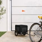 Vidaxl remorque de vélo pour animaux de compagnie noir Vidaxl remorque de vélo pour animaux de compagnie noir