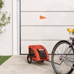 Vidaxl remorque de vélo pour animaux de compagnie orange Vidaxl remorque de vélo pour animaux de compagnie orange
