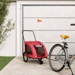 Vidaxl remorque de vélo pour animaux de compagnie rouge Vidaxl remorque de vélo pour animaux de compagnie rouge