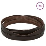 Vidaxl sangle en cuir marron fonc� 200 x 2 cm cuir