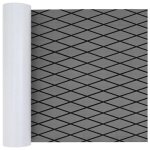 Vidaxl tapis de bateau arlequin gris clair et noir 190 x 70 cm eva