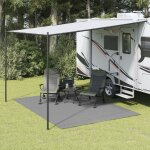 Vidaxl tapis de sol de camping anthracite 3, 5x2, 5 m