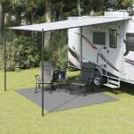 Vidaxl tapis de sol de camping anthracite 3x2, 5 m