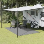 Vidaxl tapis de sol de camping anthracite 4x2, 5 m