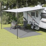 Vidaxl tapis de sol de camping anthracite 5x2, 5 m