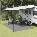 Vidaxl tapis de sol de camping anthracite 5x3 m