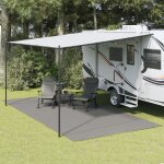 Vidaxl tapis de sol de camping anthracite 6x3 m