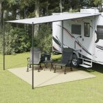 Vidaxl tapis de sol de camping cr�me 4x3 m