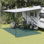 Vidaxl tapis de sol de camping vert 5x3 m