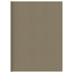 Vidaxl tapis de tente 400x400 cm taupe