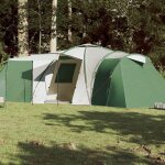 Vidaxl tente familiale a dme 12 personnes vert impermable
