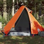 Vidaxl tente de camping a dôme 2 personnes gris et orange imperméable Vidaxl tente de camping a dôme 2 personnes gris et orange imperméable