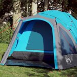 Vidaxl tente de camping a dme 3 personnes bleu libration rapide