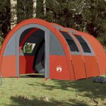 Vidaxl tente de camping tunnel 4 personnes gris et orange imperméable Vidaxl tente de camping tunnel 4 personnes gris et orange imperméable
