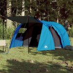 Vidaxl tente de camping tunnel 4 personnes bleu impermable