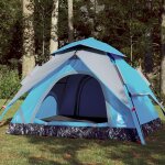 Vidaxl tente de camping a dme 4 personnes bleu libration rapide