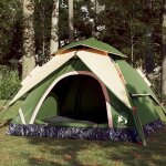 Vidaxl tente de camping a dme 4 personnes vert libration rapide