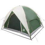 Vidaxl tente de camping avec un abri imperm�able d�me vert