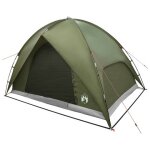 Vidaxl tente de camping avec un abri imperm�able d�me vert olive